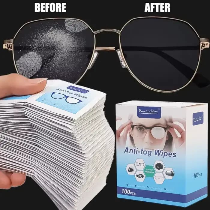 10/100 pièces lunettes nettoyage papier humide jetable Anti-buée brumisation dépoussiéreur lentille lingettes