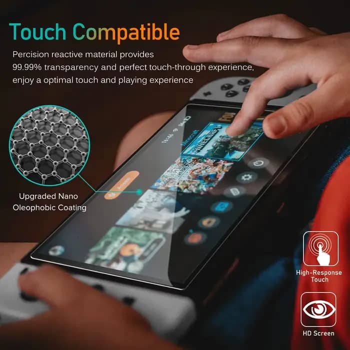 Verre trempé 9H pour Nintendo Switch OLED Switch2 2, protecteur d'écran, accessoires de Film de protection en verre transparent anti-rayures HD