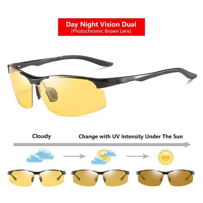 Vsteroids-Lunettes de soleil polarisées sans monture pour hommes