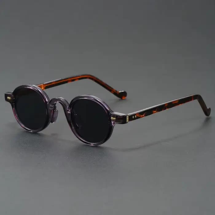 Lunettes de soleil rondes Vintage Orange pour femmes et hommes