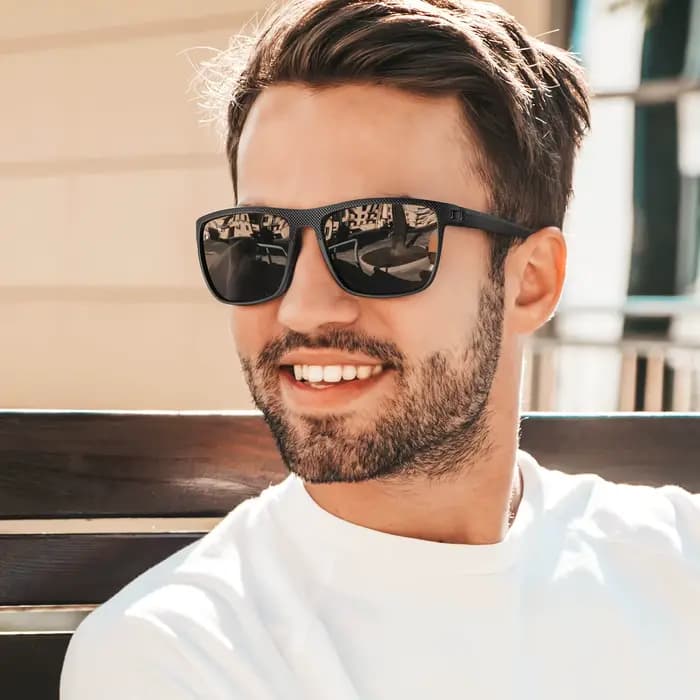 1/2 pièces lunettes de soleil hommes polarisées femmes UV400