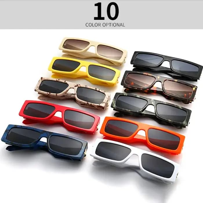 Lunettes de soleil carrées vintage pour femmes et hommes