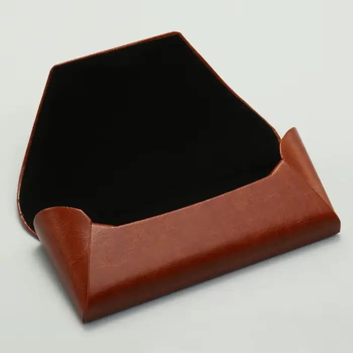 Boîte à lunettes rétro en cuir PU pour hommes
