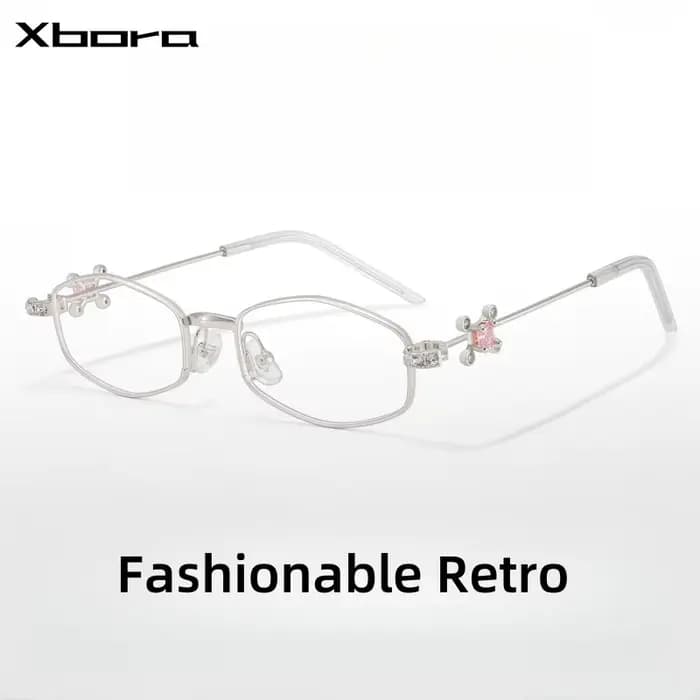 Nouvelles montures de lunettes en titane à monture étroite pour femmes