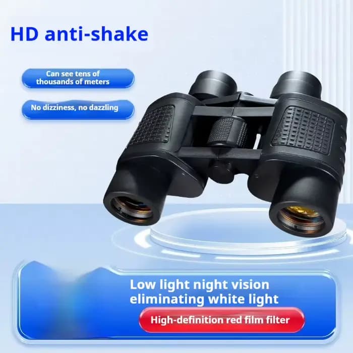 Nouvelles Jumelles Télescopiques Haute Puissance 2026, Longue Portée, Prisme Bak4, Lentille Optique HD, Portables pour la Randonnée, les Voyages, la Chasse et le Sport