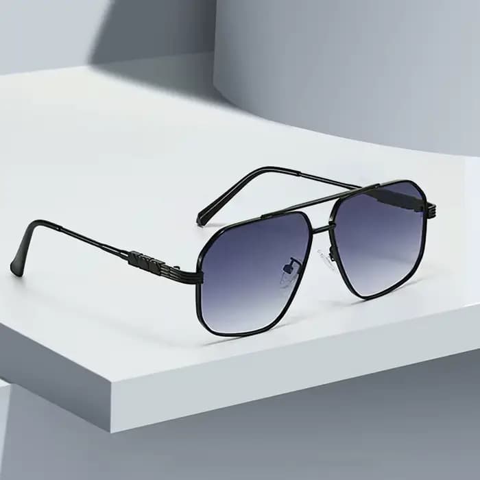 Lunettes de soleil à charnière en métal pour femmes
