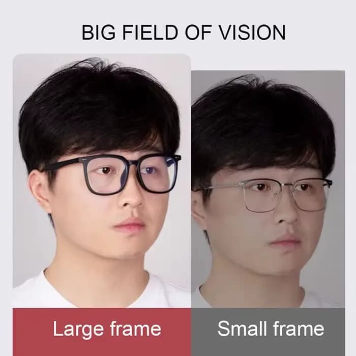 55mm grand cadre lunettes optiques