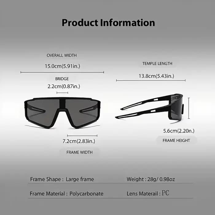 Lunettes de soleil de cyclisme Anti-Sable