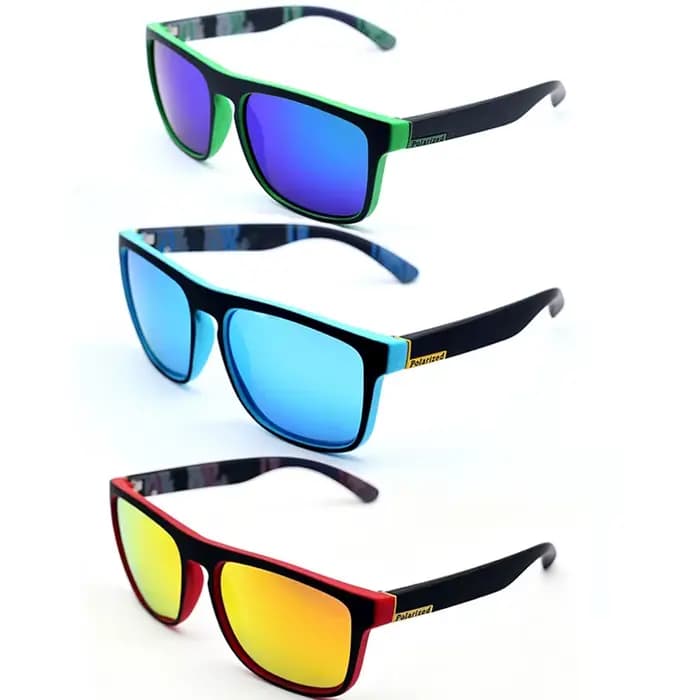 3/1 PIÈCES Fantaisie Cool Classique Polarisé Carré Lunettes De Mode Pour Hommes Et Femmes Sports De Plein Air Fête Vacances Voyage Conduite Poisson
