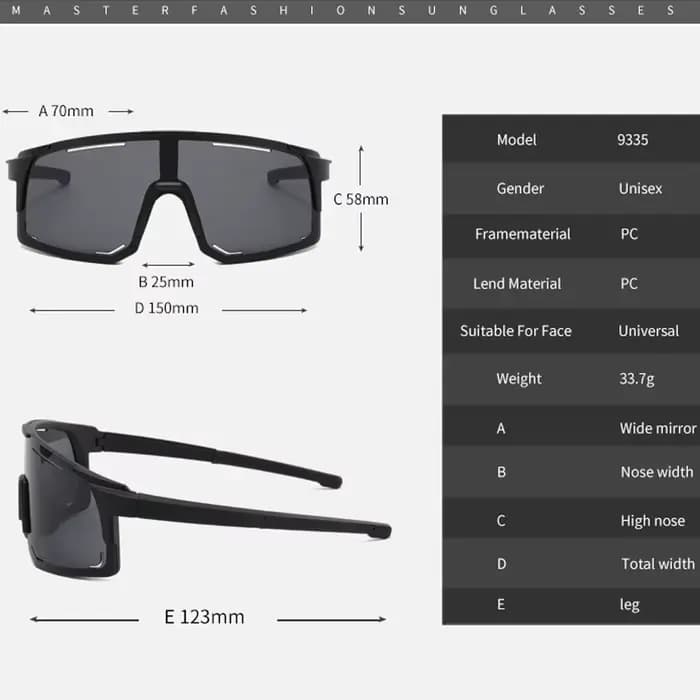 Lunettes de soleil de cyclisme polarisées pour hommes et femmes