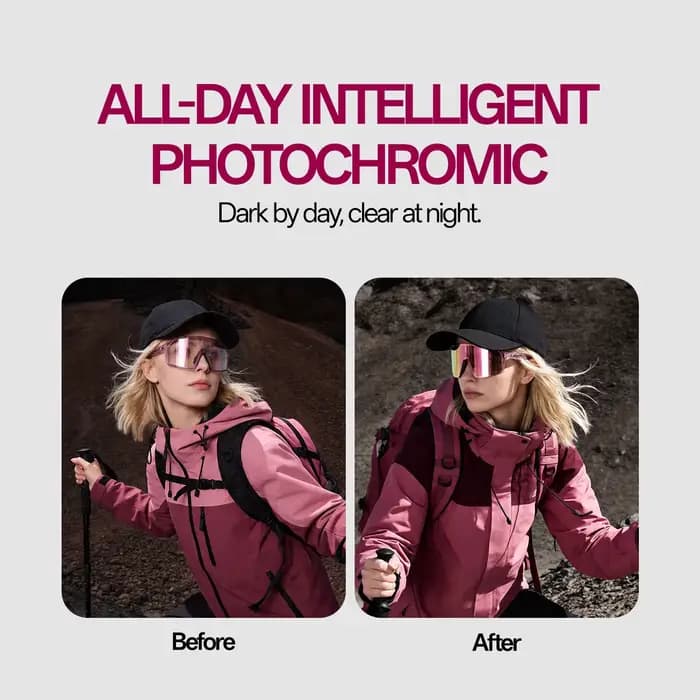 Lunettes de soleil photochromiques SCVCN pour femmes
