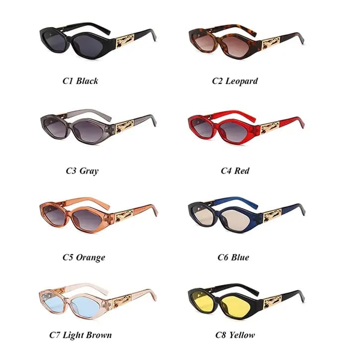 Lunettes de soleil Mimiyou rétro œil de chat pour femme