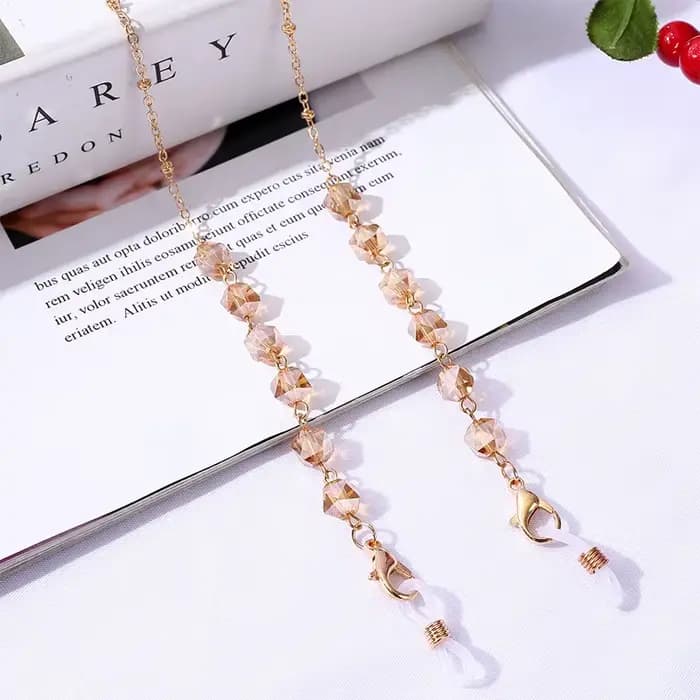 Lunettes de soleil en perles de cristal pour femmes