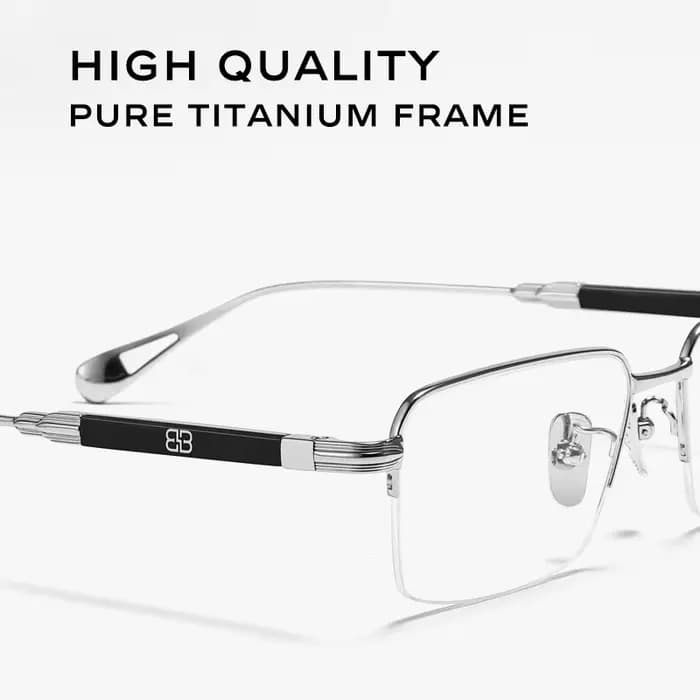 CAPONI Vintage hommes lunettes cadre pur titane acétate Anti lumière bleue luxe