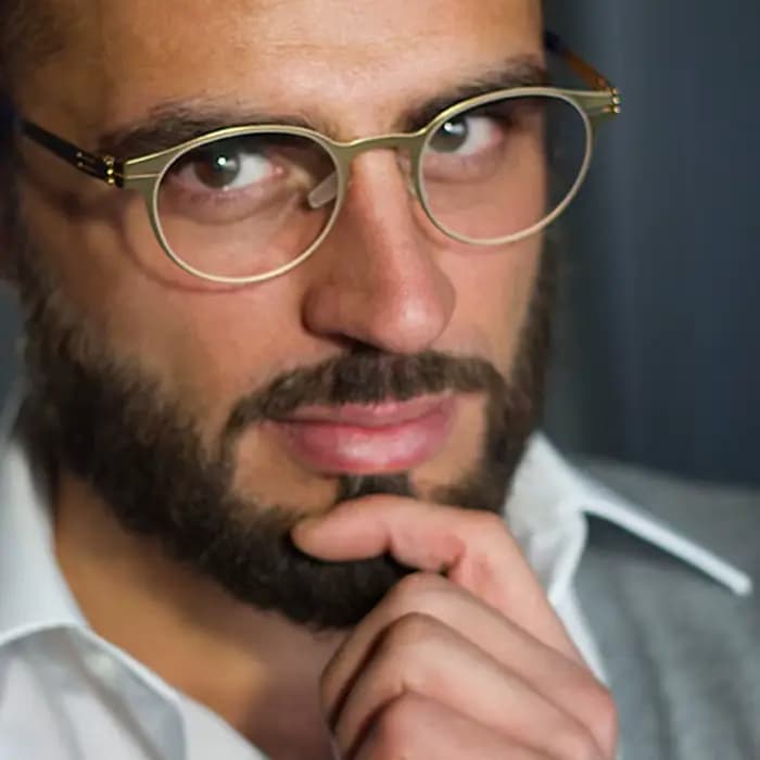 Allemagne classique ovale lunettes cadre hommes femmes Jame C ultraléger mince jante