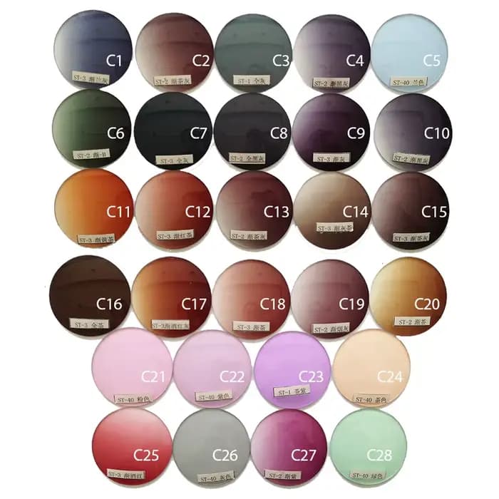 SO & EI 1.56 1.61 1.67 1.74 Prescription CR-39 résine asphérique lunettes colorées lentilles myopie hypermétropie presbytie lentille optique