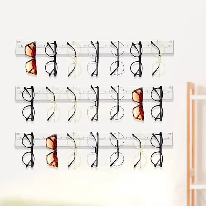 Support d'affichage pour lunettes durable à 7 trous