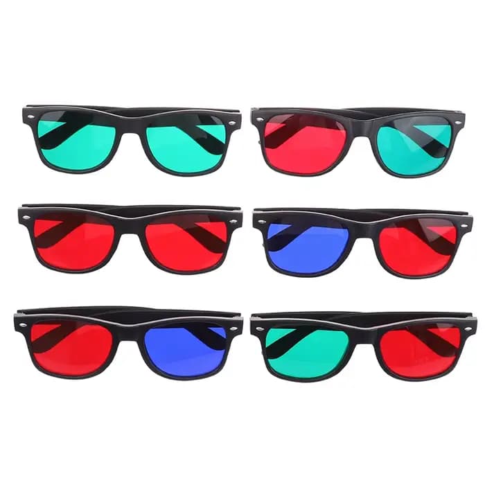 Lunettes 3D à monture noire