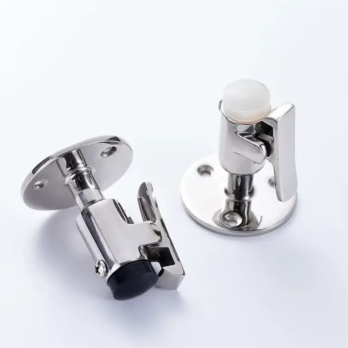 Butoir de porte de bateau en acier inoxydable 316, support de porte rembourré marin, butée de porte avec tête en caoutchouc pour Yacht RV camping-car