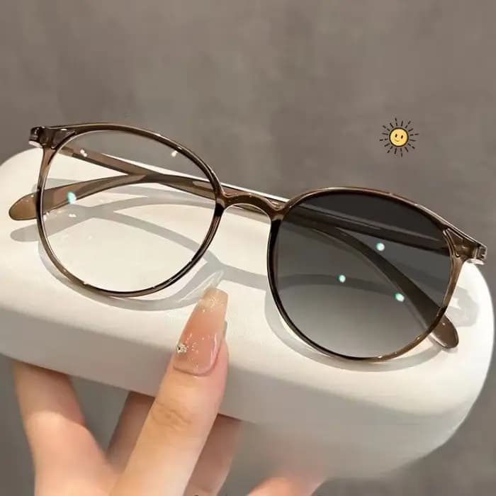 Lunettes de myopie photochromiques ovales pour femmes et hommes
