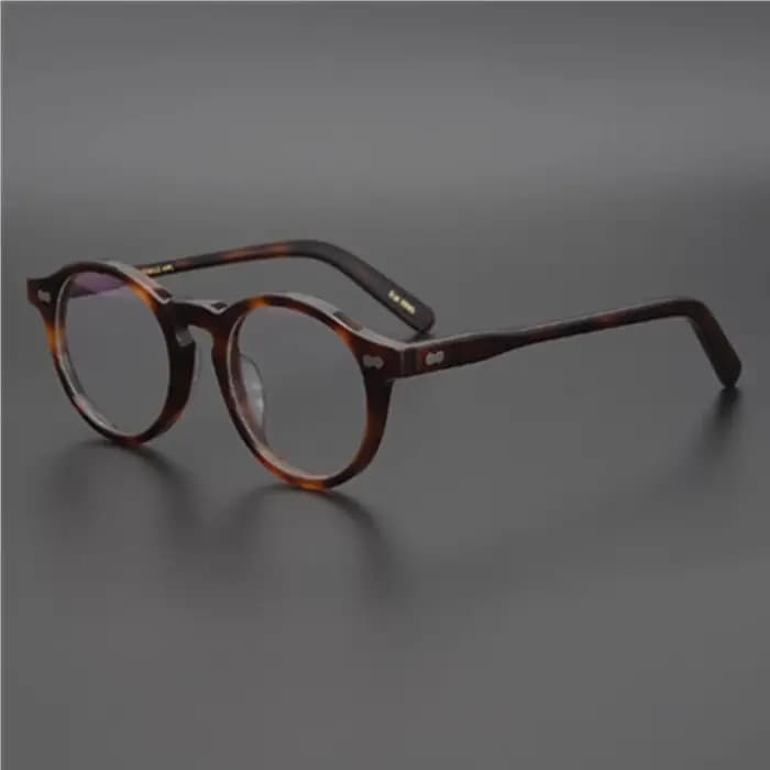 Aimee-Monture de lunettes rondes en acétate faites à la main pour hommes et femmes