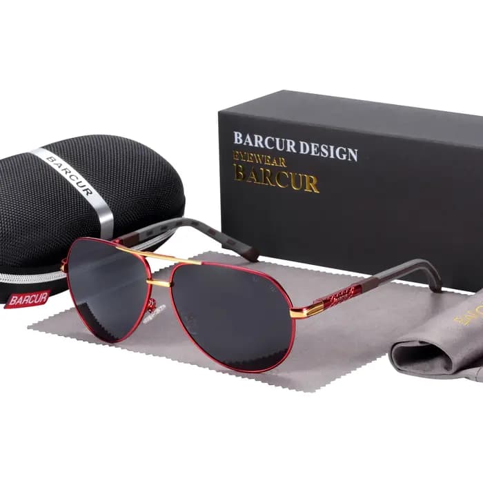 BARCUR hommes lunettes de soleil polarisées homme concepteur