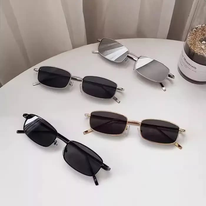 Lunettes de soleil rectangulaires tendance pour hommes et femmes