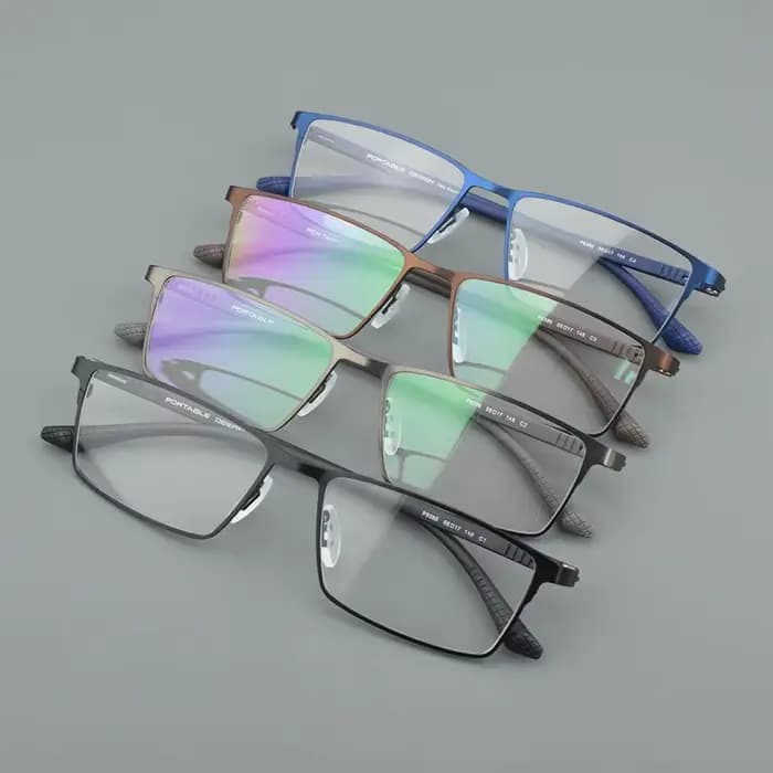 Montures de lunettes en alliage de titane pour hommes, P9386, lunettes de Prescription optique, mont