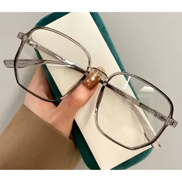 Mn-Lunettes transparentes à monture carrée pour femmes