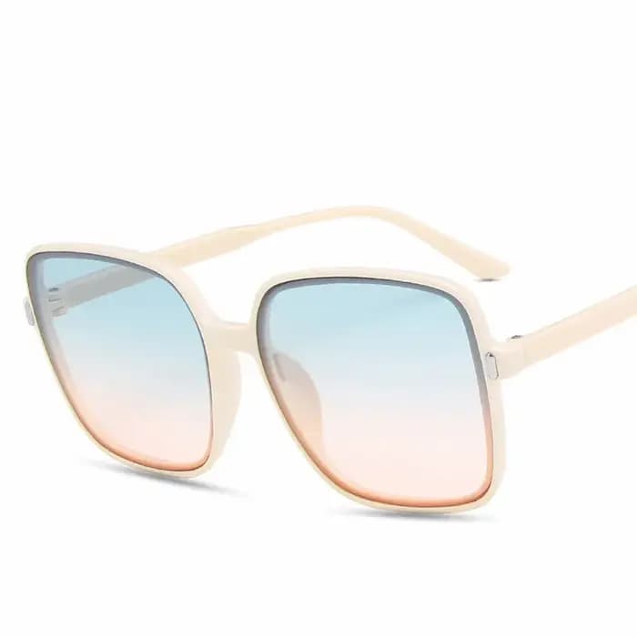 Lunettes de soleil surdimensionnées sans bords pour femmes