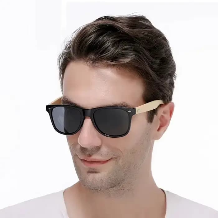Lunettes de soleil en bois pour hommes
