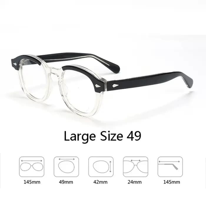 Monture de lunettes optiques hommes femmes Johnny Depp lunettes Vintage ordinateur acétate monture d