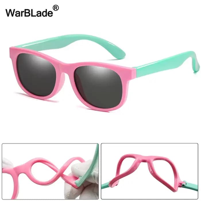 Nouveaux enfants lunettes de soleil polarisées TR90 garçons filles