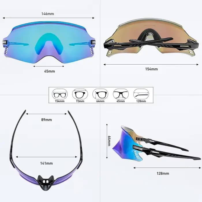 KAPVOE nouvelles lunettes de soleil de cyclisme sur route UV400 lunettes de pêche vtt vélo lunettes