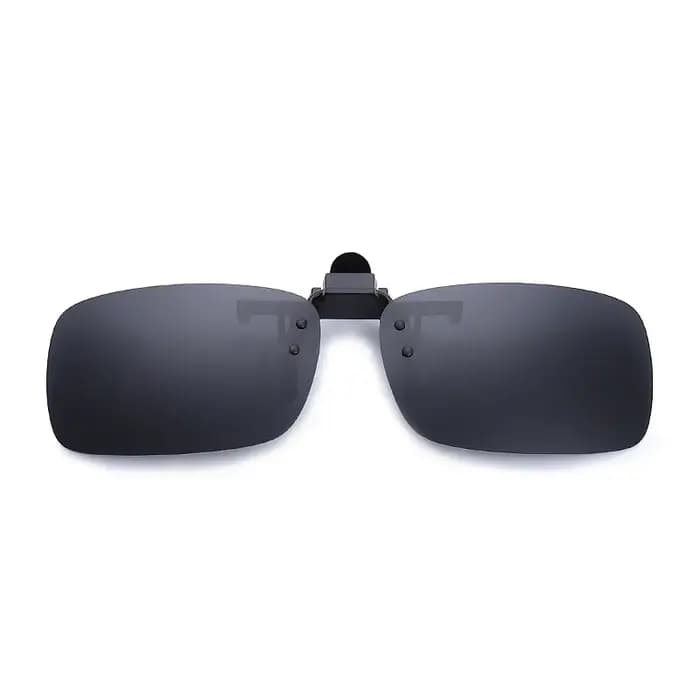 Lunettes de soleil jaunes à clipser