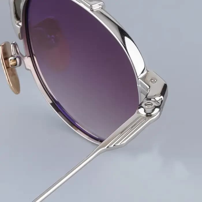 JMM DASAN lunettes de soleil rondes en alliage faites à la main au japon dégradé Uv400 hommes classique Vintage rétro