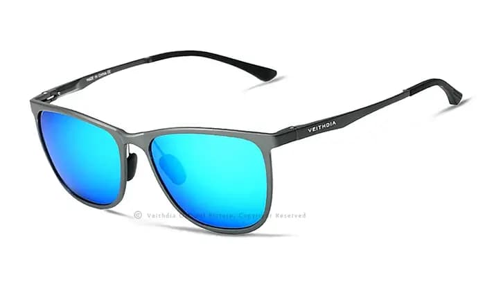VEITHDIA Rétro En Aluminium De Magnésium de Marque Hommes Lunettes De Soleil Polarisées Objectif Vintage