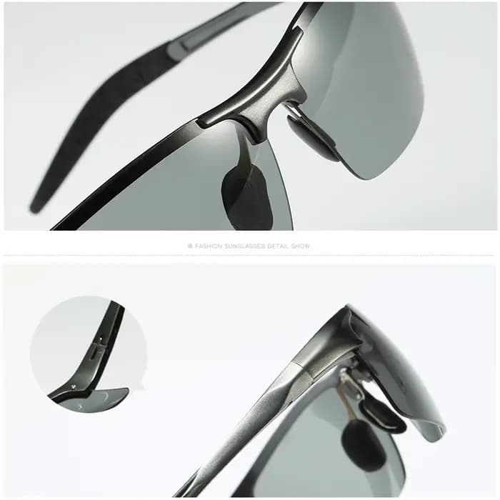 AOWEAR-Lunettes de soleil photochromiques pour homme, polarisées jour et nuit, style sport, caméléon