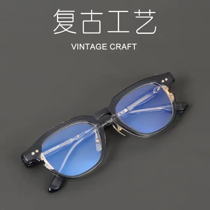 Lunettes carrées en acétate faites à la main pour hommes et femmes