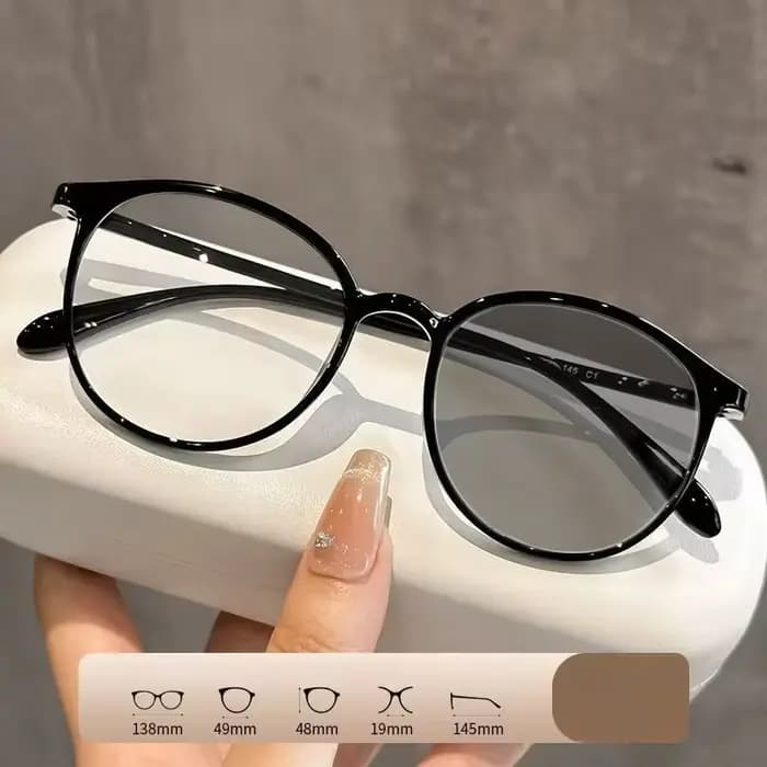 Lunettes de myopie photochromiques ovales pour femmes et hommes