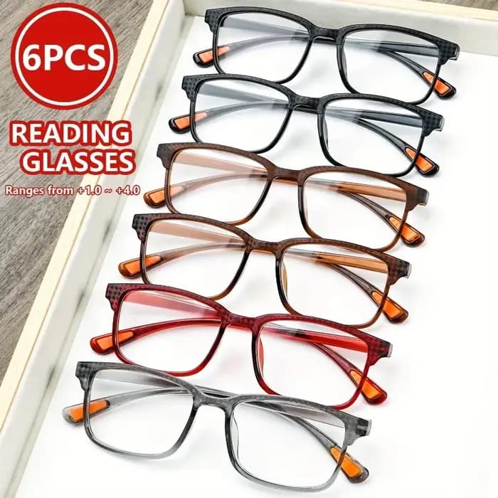 Un ensemble de 6 lunettes de lecture Simplicity à monture complète