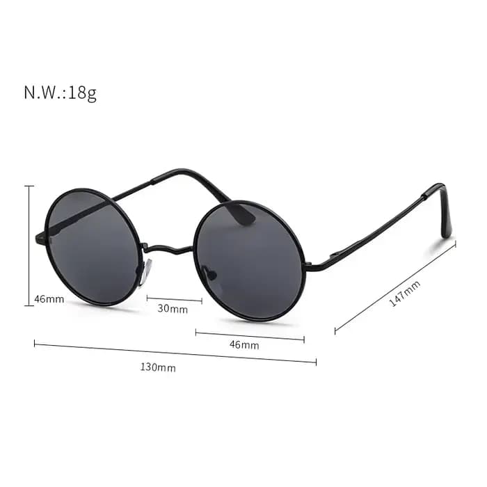 Lunettes de soleil polarisées rondes à la mode