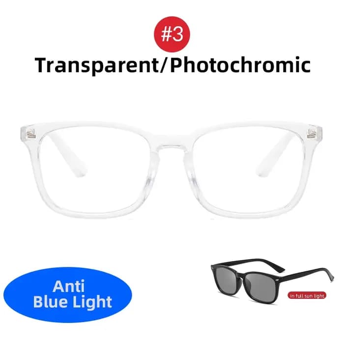 Lunettes photochromiques classiques pour hommes