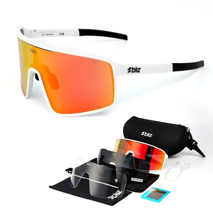 B BLIZ Nouvelles lunettes de soleil polarisées à 3 verres UV400 pour le cyclisme