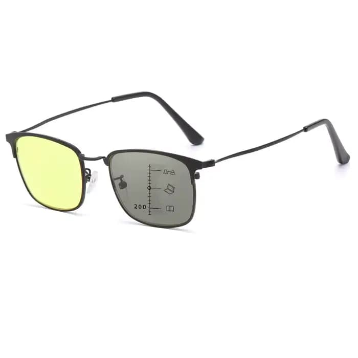 Lunettes photochromiques multifocales à Vision nocturne, lunettes de lecture jaunes Anti-lumière ble