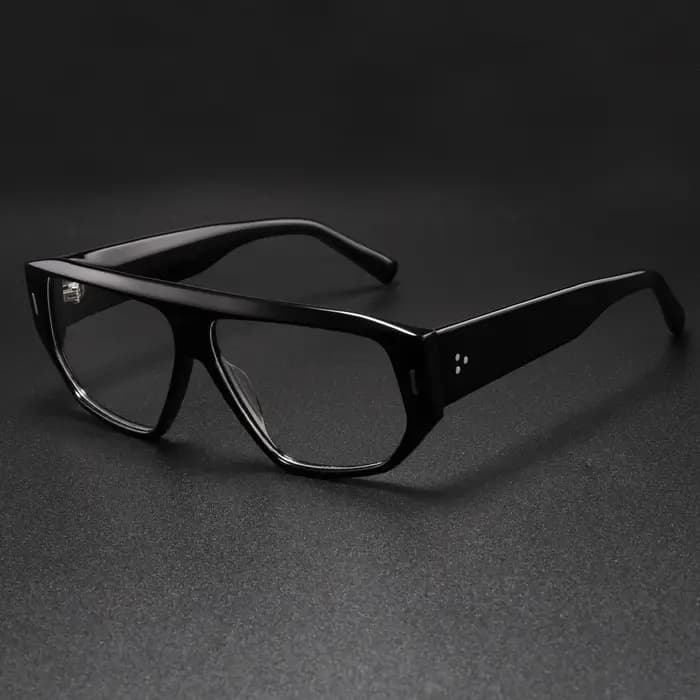 Marque de luxe concepteur épais acétate cadre surdimensionné pour hommes femmes à la mode optique-lunetterie élégant