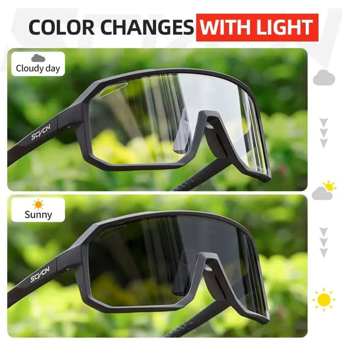 SCVCN nouvelles lunettes de cyclisme photochromiques moto vélo équitation Sport de plein air cyclism