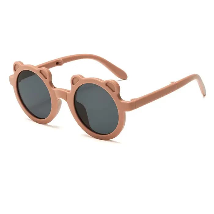 Mignon petit ours pliant enfants lunettes de soleil garçons filles Protection solaire