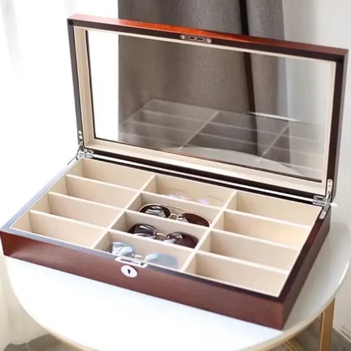 Étui à lunettes en bois