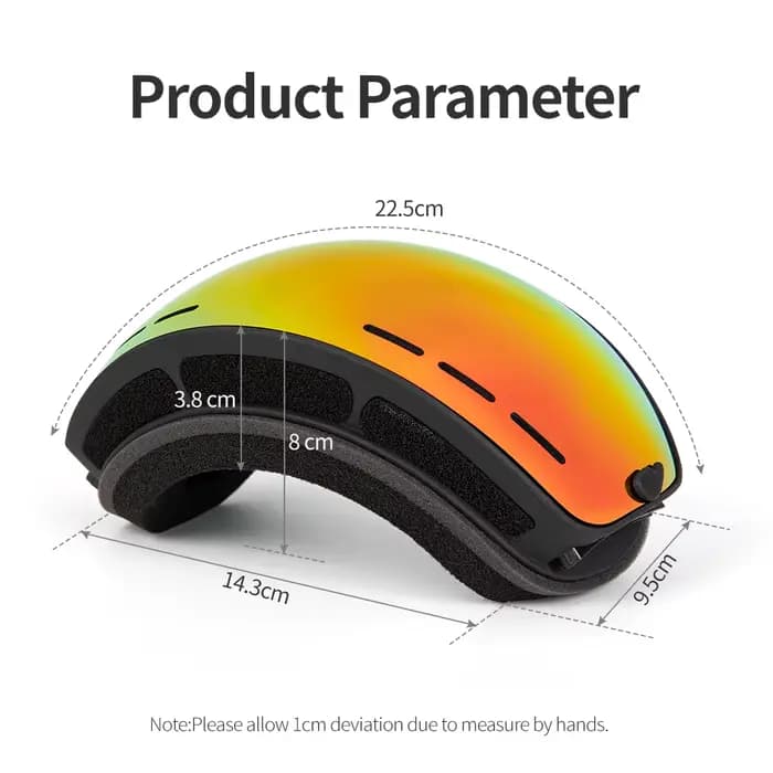 COPOZZ marque lunettes de Ski Double couches UV400 Anti-buée grandes